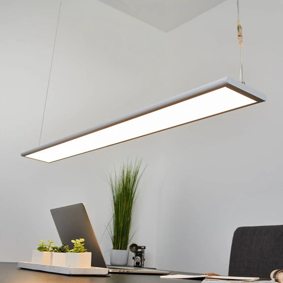 Lampada LED a sospensione da ufficio Samu, up/down, dimmerabile,