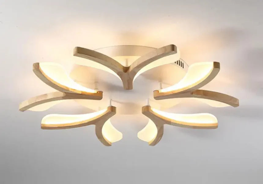 Lampada da soffitto in legno design